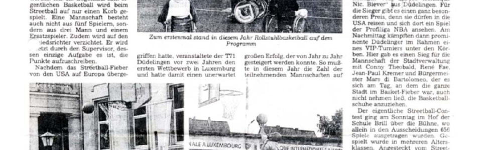 1995 06 06 Streetballcontest Düdelingen